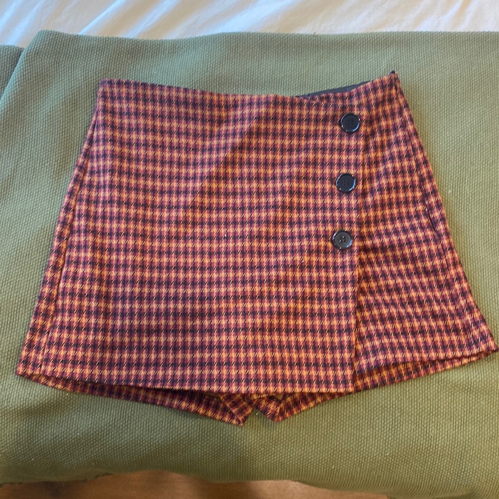 Plaid skort
